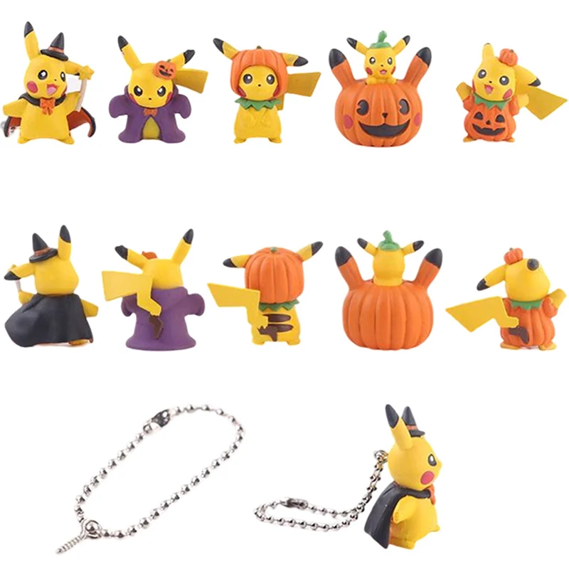 5Pcs/Set Pokemon Cartoon Pikachu Pumpkin Halloween Pendant Decoration Doll Anime Hand-Made Children's Toys
5Pcs/Set Pokemon Cartoon Pikachu Pumpkin Halloween Pendant Decoration Doll Anime Hand-Made Children's Toys