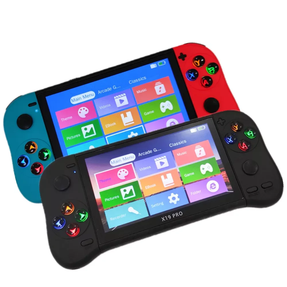 Rainbow Buttons 8gb 2000 Free Games x19 Pro Portable Game Console Screen 5 Inch Handheld Game Player For Neogeo/MD/SFC Genuine
Rainbow Buttons 8gb 2000 Free Games x19 Pro Portable Game Console Screen 5 Inch Handheld Game Player For Neogeo/MD/SFC Genuine