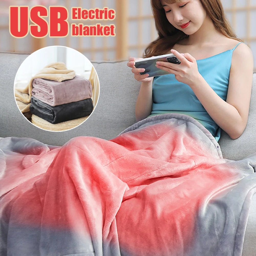 140x80cm Electric Blanket USB Powered Heated Throw Blanket Reversible Flannel Heating Blanket Mattress Thick Winter Body Warmer
140x80cm Electric Blanket USB Powered Heated Throw Blanket Reversible Flannel Heating Blanket Mattress Thick Winter Body Warmer