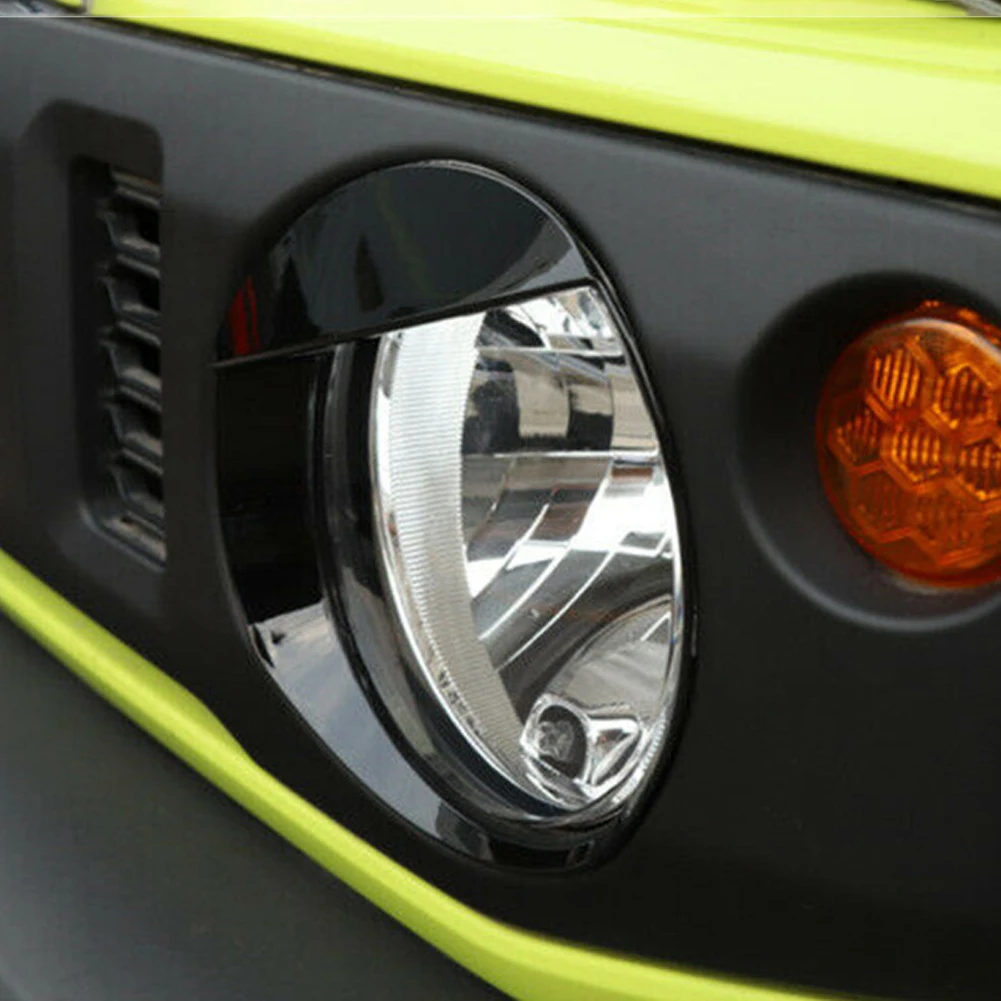 2PCS Front Headlight Lamp Cover Trim For Suzuki Jimny 2019-21 Black ABS High Quality Durable Exterior Car & Truck Parts
2PCS Front Headlight Lamp Cover Trim For Suzuki Jimny 2019-21 Black ABS High Quality Durable Exterior Car & Truck Parts