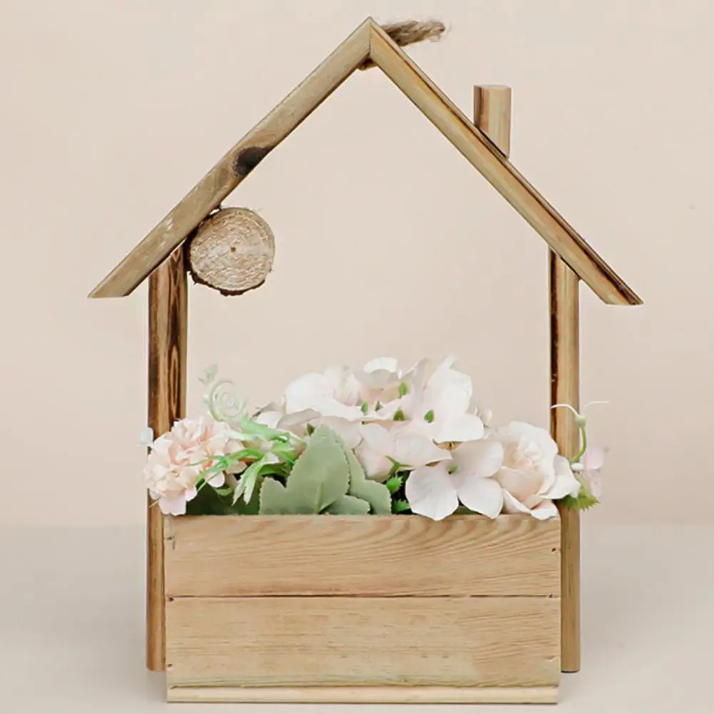 Lightweight Useful Breathable Planting Basket Wooden Hanging Flower Pot Creative for Home
Lightweight Useful Breathable Planting Basket Wooden Hanging Flower Pot Creative for Home