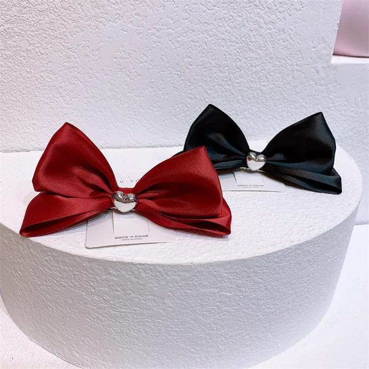 Korean Red Black Chiffon Bow Hairpin Hair Clip For Girls Women Cute Party Barrette Hairgrips Back Clip Hair Accessories
Korean Red Black Chiffon Bow Hairpin Hair Clip For Girls Women Cute Party Barrette Hairgrips Back Clip Hair Accessories