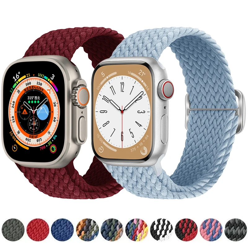Braided solo loop For Apple watch band 49mm 45mm 44mm 40mm 41mm Adjustable elastic for iwatch Serie Ultra 8 7 6 5 SE 3 42mm 38mm
Braided solo loop For Apple watch band 49mm 45mm 44mm 40mm 41mm Adjustable elastic for iwatch Serie Ultra 8 7 6 5 SE 3 42mm 38mm