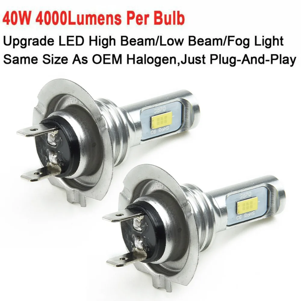 Fog Light LED Bulbs No Blind Zone No Delay Replacement 6000K Aluminum Heat Sink Clear White Daytime Running Light
Fog Light LED Bulbs No Blind Zone No Delay Replacement 6000K Aluminum Heat Sink Clear White Daytime Running Light