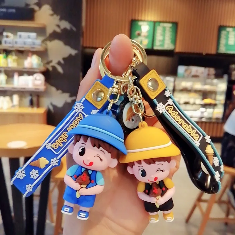 Creative cartoon ice cream boy girl keychain fashion couple accessories personality car key chain bag pendant wholesale
Creative cartoon ice cream boy girl keychain fashion couple accessories personality car key chain bag pendant wholesale