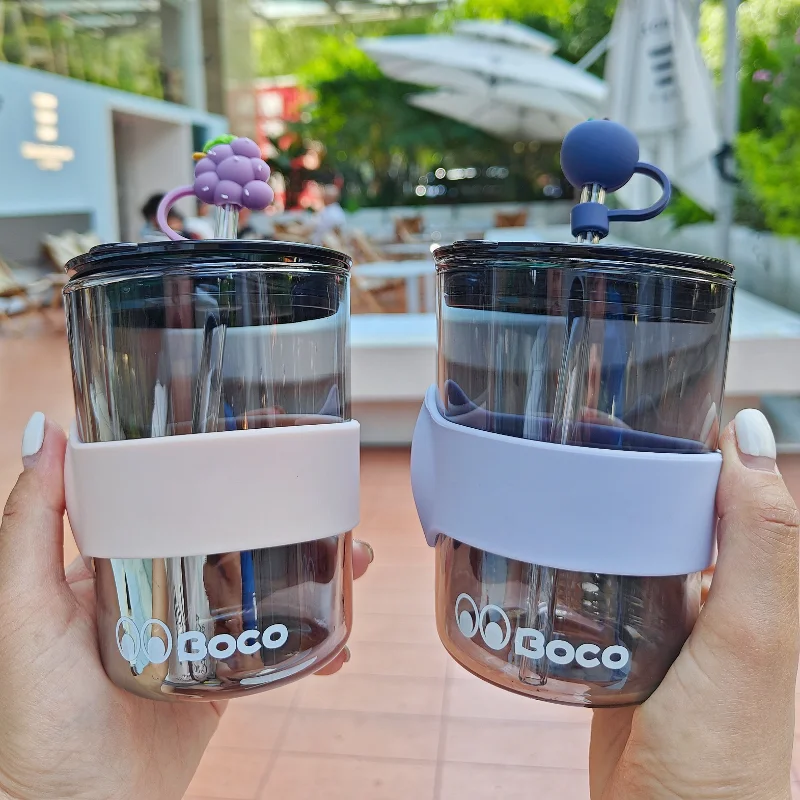 Fashionable and Cool Electroplated Glass Cup with Silicone Cover Straw Cup Household Cup Couple Water Cup Gift Tea Cup
Fashionable and Cool Electroplated Glass Cup with Silicone Cover Straw Cup Household Cup Couple Water Cup Gift Tea Cup