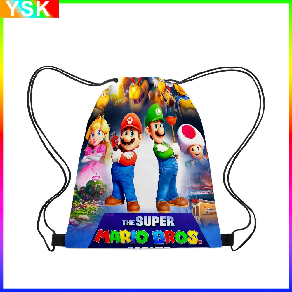 3D New Movie Super Mario Brothers School Bag Drawstring Backpack Mario Beam Pocket Primary School Students
3D New Movie Super Mario Brothers School Bag Drawstring Backpack Mario Beam Pocket Primary School Students