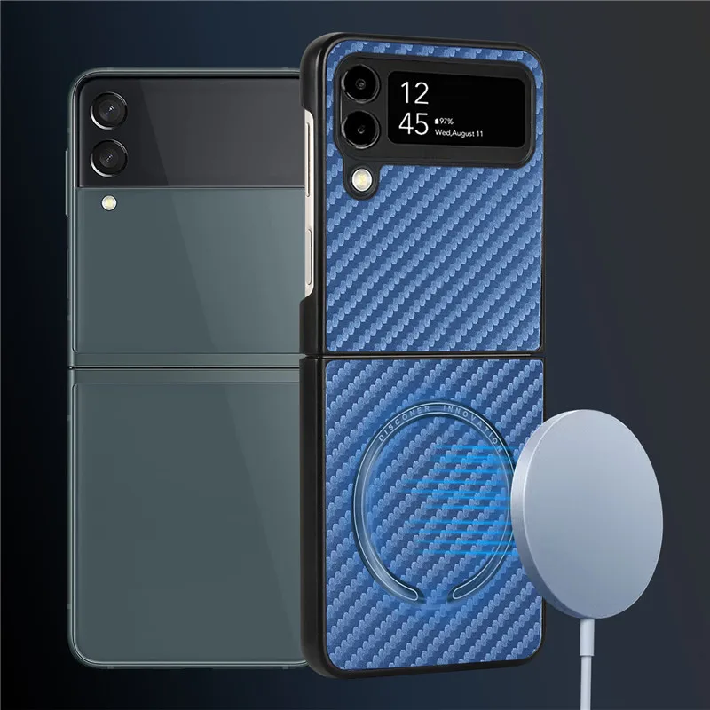 Slim Carbon Fiber Pattern Leather for Magsafe Magnetic Wireless Charge Soft Case for Samsung Galaxy Z Flip 3 Z Flip 4 5G Z Flip3
Slim Carbon Fiber Pattern Leather for Magsafe Magnetic Wireless Charge Soft Case for Samsung Galaxy Z Flip 3 Z Flip 4 5G Z Flip3