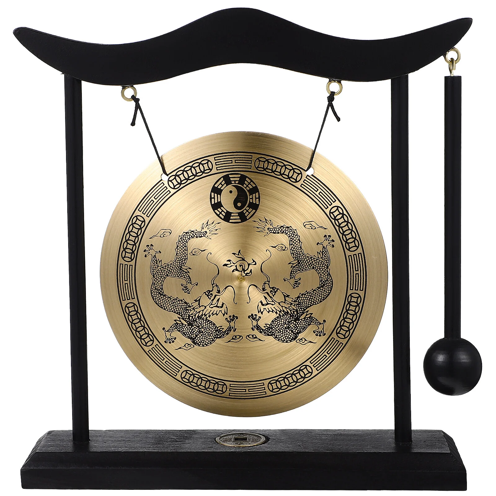 Double Dragon Copper Gong Ornaments Desk Mallet House Decorations Home Alloy Office Handicraft Vintage
Double Dragon Copper Gong Ornaments Desk Mallet House Decorations Home Alloy Office Handicraft Vintage