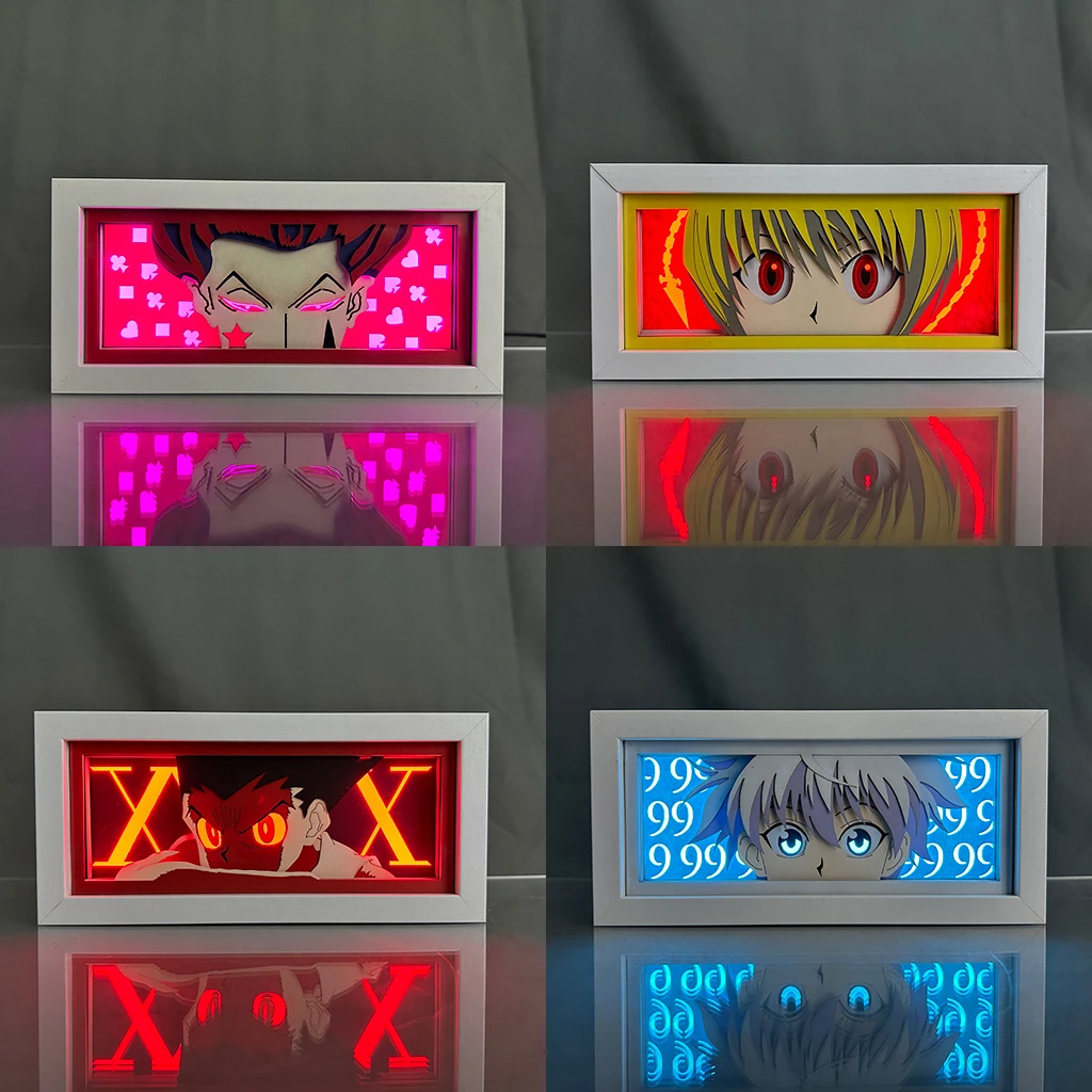 Светодиодная лампа в стиле аниме, фотобокс Hunter X Hunter Hisoka для спальни, Декор, ночник, крутой подарок на день рождения, настольные лампы HXH
Светодиодная лампа в стиле аниме, фотобокс Hunter X Hunter Hisoka для спальни, Декор, ночник, крутой подарок на день рождения, настольные лампы HXH