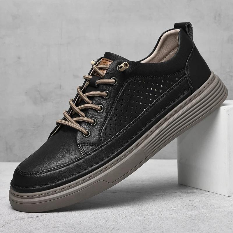 Fashion Genuine Leather men Shoes comfortable Men Vulcanize Shoes Casual Board Shoes Personalized Flats Male Breathable Sneakers
Fashion Genuine Leather men Shoes comfortable Men Vulcanize Shoes Casual Board Shoes Personalized Flats Male Breathable Sneakers