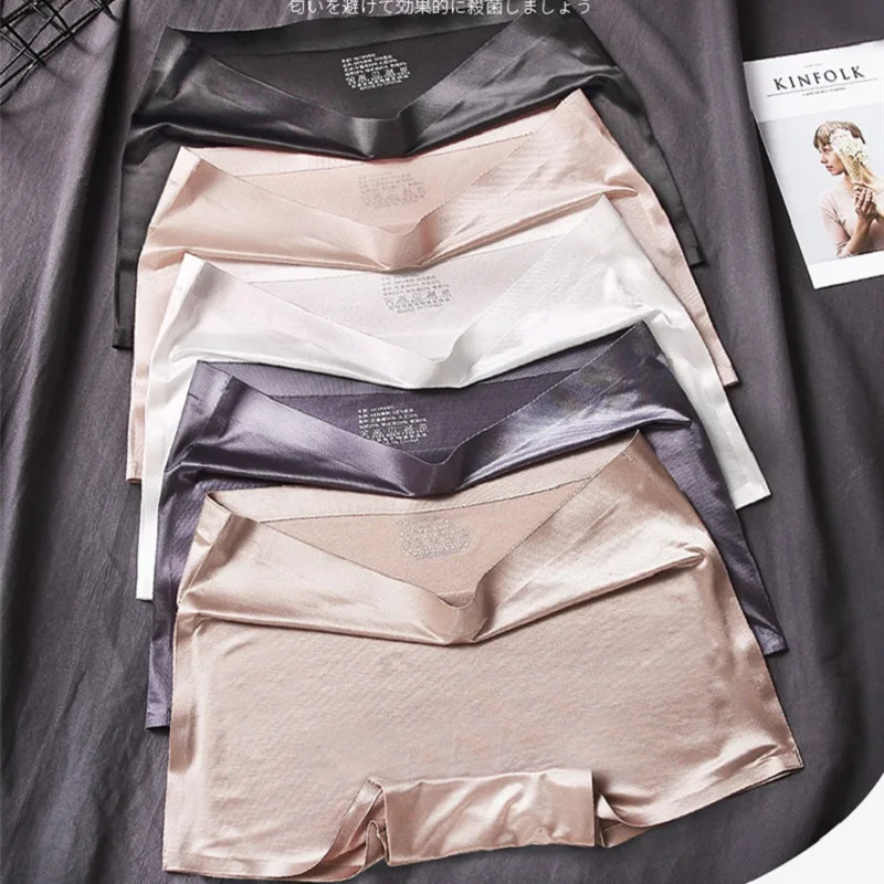Panties for Women Nylon Boyshort Female Underwear Lingerie Mid Waist Lady Short Pants Solid color 4 pieces Sexy Ice Silk Boxer
Panties for Women Nylon Boyshort Female Underwear Lingerie Mid Waist Lady Short Pants Solid color 4 pieces Sexy Ice Silk Boxer