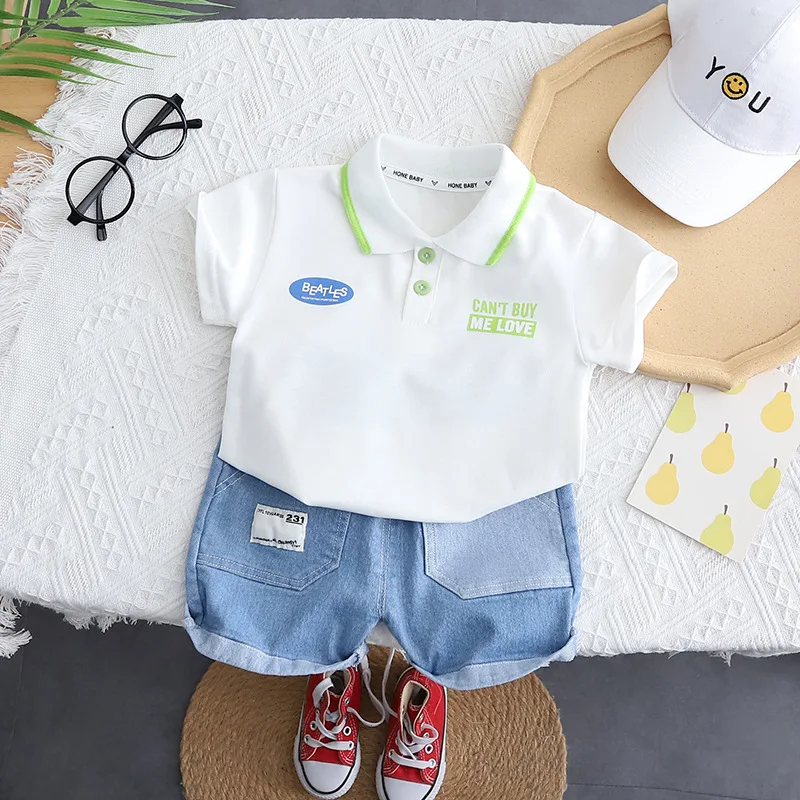 Baby Boys Summer Sets Clothing 2023 Korean Fashion Turn-down Collar Short Sleeve T-shirts and Shorts 2PCS Kids Infant Outfits
Baby Boys Summer Sets Clothing 2023 Korean Fashion Turn-down Collar Short Sleeve T-shirts and Shorts 2PCS Kids Infant Outfits