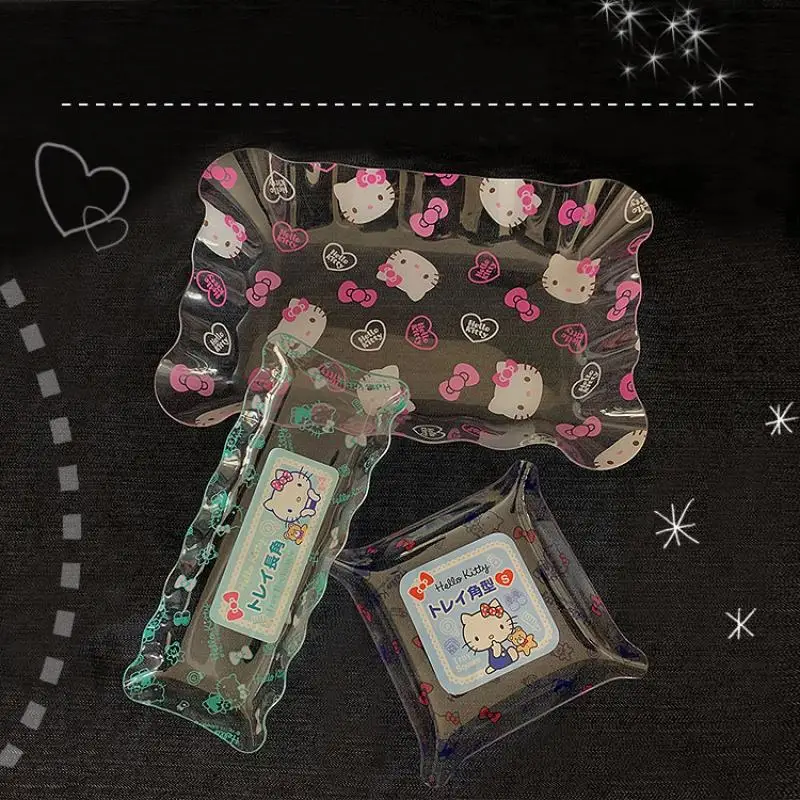 Kawaii Hello Kitty Transparent Fruit Plate Cartoon Sanrio Candy Dish Storage Home Square Plate Small Plate Snack Tray Gift
Kawaii Hello Kitty Transparent Fruit Plate Cartoon Sanrio Candy Dish Storage Home Square Plate Small Plate Snack Tray Gift