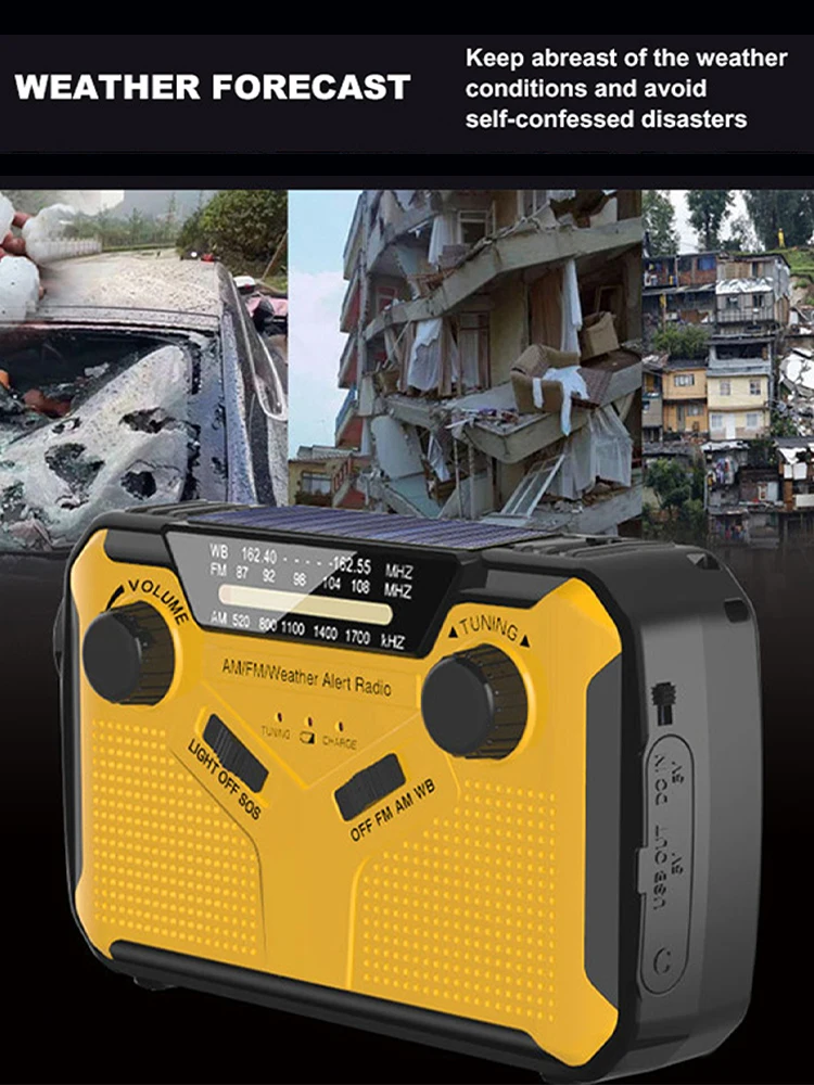 3000mAh Emergency Radio Solar Hand Crank Emergency Radio For Outdoor Survival Climbing Hiking 3000mAh Mobile Power Bank With SOS
3000mAh Emergency Radio Solar Hand Crank Emergency Radio For Outdoor Survival Climbing Hiking 3000mAh Mobile Power Bank With SOS