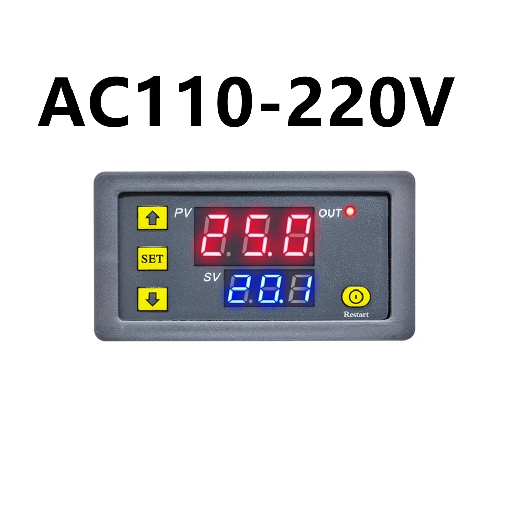AC 110 В 220 В цифровое реле задержки времени двойной светодиодный дисплей таймер управления регулируемое реле времени переключатель задержки времени 
AC 110 В 220 В цифровое реле задержки времени двойной светодиодный дисплей таймер управления регулируемое реле времени переключатель задержки времени