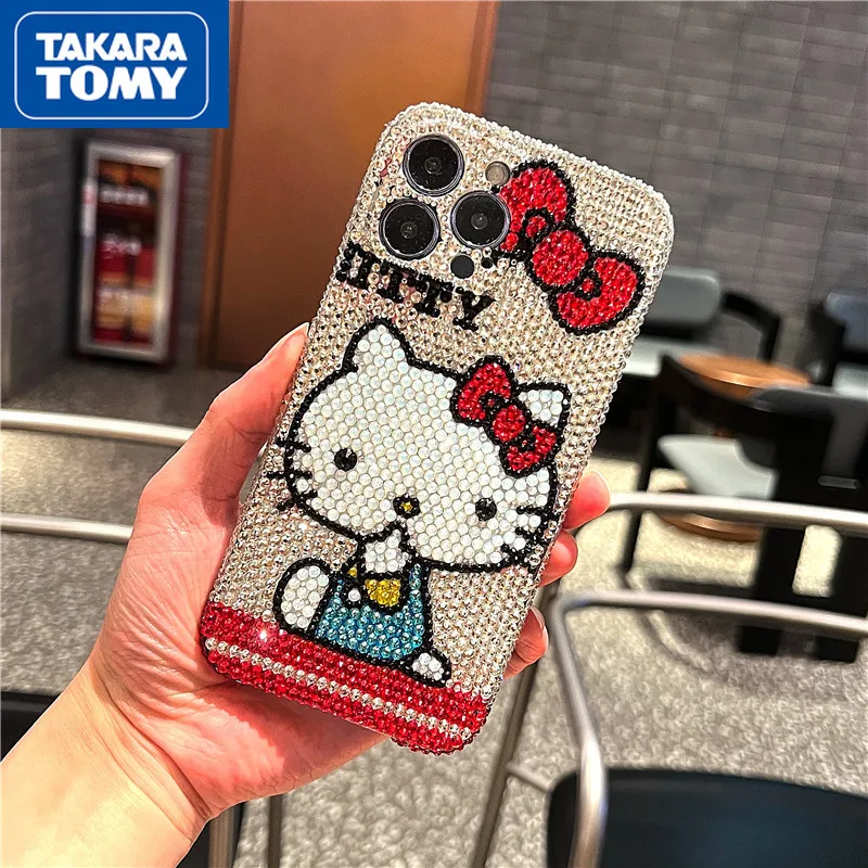 TAKARA TOMY Hello Kitty for IPhone 13 13 Pro Max Luxury Rhinestone Phone Case for IPhone 12 Pro Max 11 Por Max Silicone Cover
TAKARA TOMY Hello Kitty for IPhone 13 13 Pro Max Luxury Rhinestone Phone Case for IPhone 12 Pro Max 11 Por Max Silicone Cover