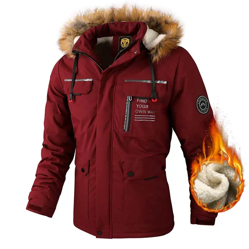 Fashion Men's Casual Windbreaker Jackets Hooded Jacket Man Waterproof Outdoor Soft Shell Winter Coat Clothing Warm Fleece Thick
Fashion Men's Casual Windbreaker Jackets Hooded Jacket Man Waterproof Outdoor Soft Shell Winter Coat Clothing Warm Fleece Thick