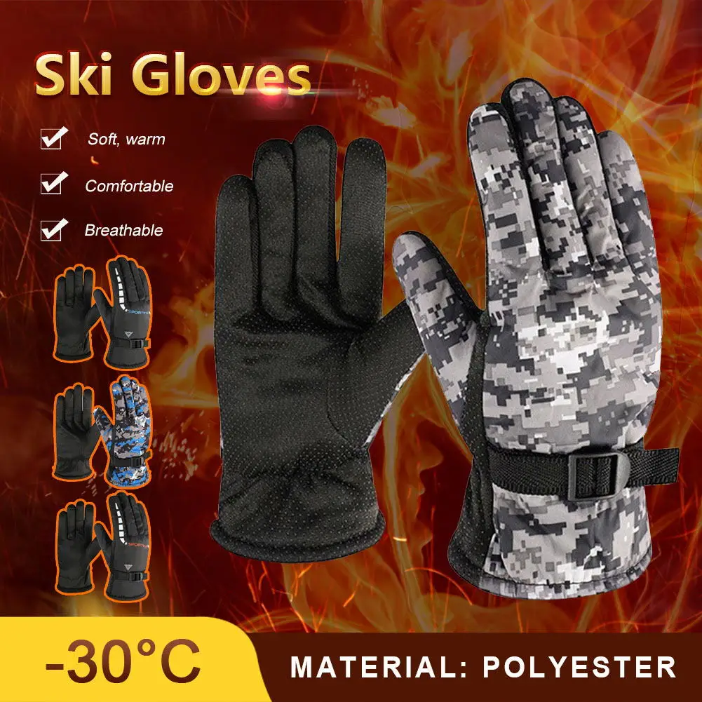 1 Pair Winter Warm Gloves Windproof Anti-Slip Thermal Cycling Gloves Men Women Hand Warmer for Riding Skiing Camping Outdoors
1 Pair Winter Warm Gloves Windproof Anti-Slip Thermal Cycling Gloves Men Women Hand Warmer for Riding Skiing Camping Outdoors