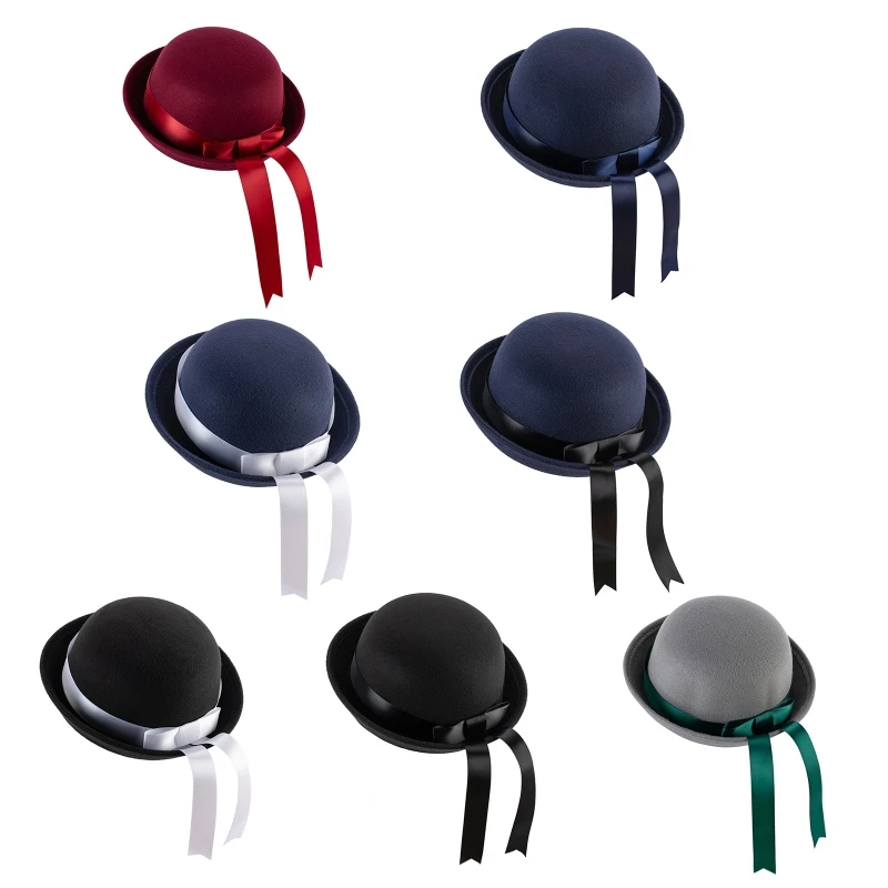 F42F Lovely Parent-Child Bucket Cap Classic Ribbon Bow Bowler Hat Derby Hat Kid Mom Gifts for Halloween Christmas New Year
F42F Lovely Parent-Child Bucket Cap Classic Ribbon Bow Bowler Hat Derby Hat Kid Mom Gifts for Halloween Christmas New Year