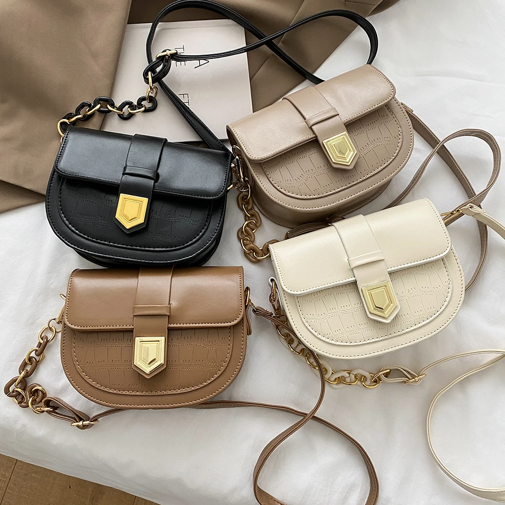 PU Leather Mini Flap Purse Retro Women Alligator Pattern Messenger Saddle Bag Small Crossbody Bags for Women 2021
PU Leather Mini Flap Purse Retro Women Alligator Pattern Messenger Saddle Bag Small Crossbody Bags for Women 2021