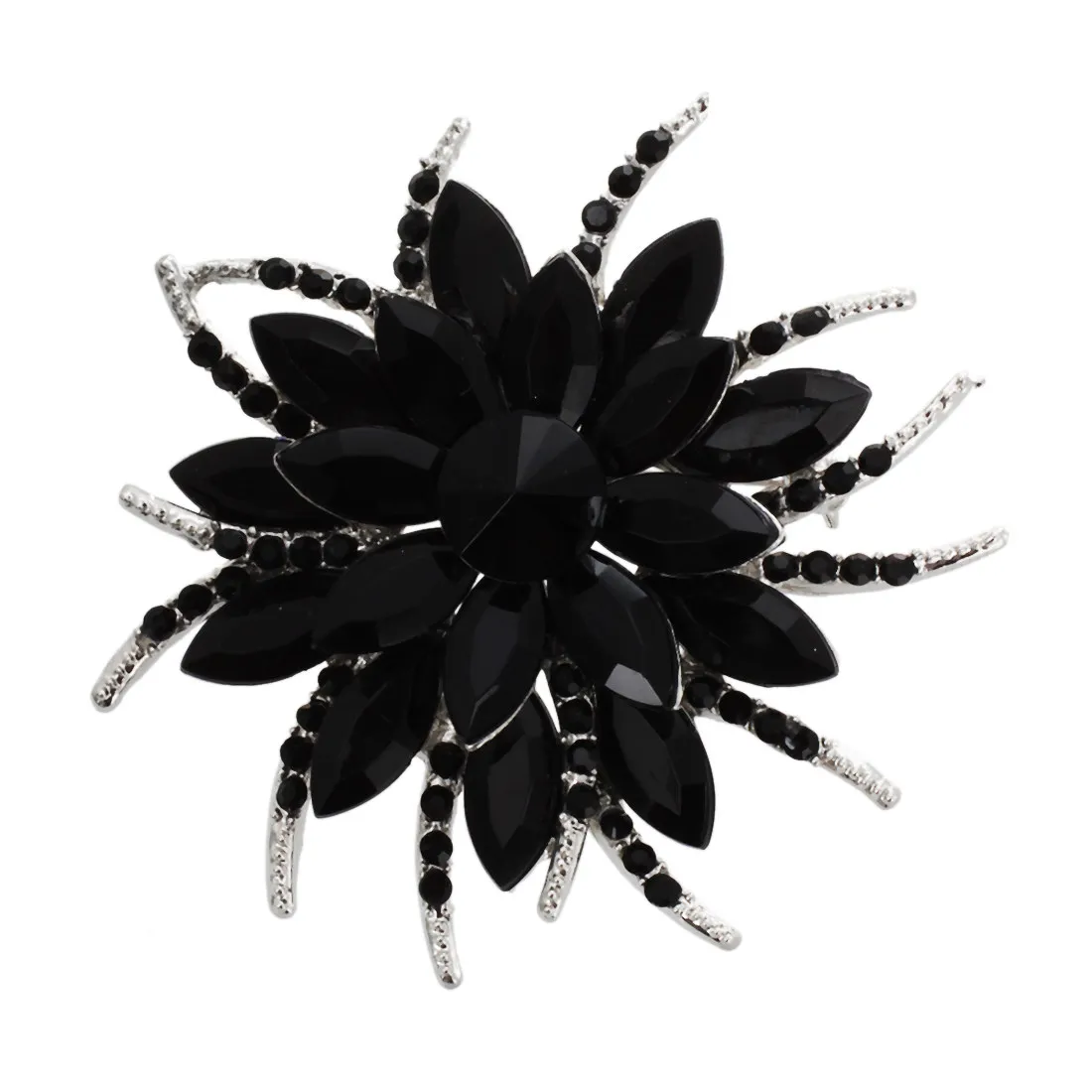 Crystal Brooch Pins For Women Top Quality Flower Broches Jewelry Fashion Wedding Party - Black
Crystal Brooch Pins For Women Top Quality Flower Broches Jewelry Fashion Wedding Party - Black