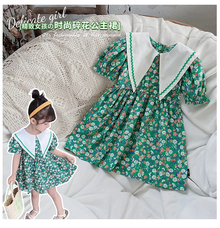 Summer new girls' lapel floral dress flower girl dresses korean baby clothes 2 year old baby girl clothes
Summer new girls' lapel floral dress flower girl dresses korean baby clothes 2 year old baby girl clothes