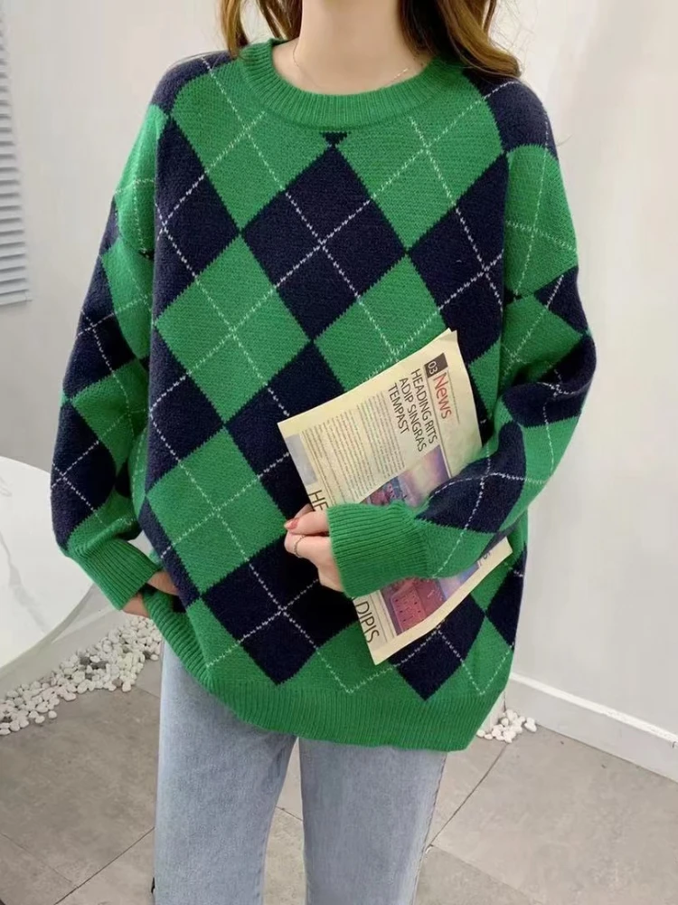 Women Clothing Sweater Woman Winter 2022 New In Korean Fashion Pullover Pulls Over Sized Long Sleeve Top LOOSE Thicken Knit 
Women Clothing Sweater Woman Winter 2022 New In Korean Fashion Pullover Pulls Over Sized Long Sleeve Top LOOSE Thicken Knit