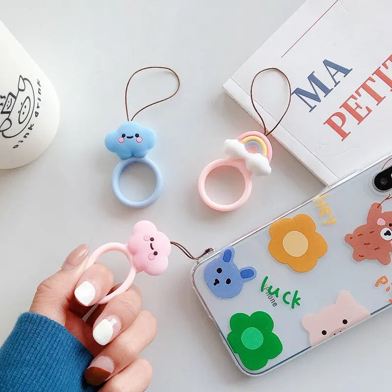 Cartoon Cellphone Strap Ring Universal Mobile Anti-Lost Strap Ropes Silicone 3D Finger Pendant Accessories
Cartoon Cellphone Strap Ring Universal Mobile Anti-Lost Strap Ropes Silicone 3D Finger Pendant Accessories