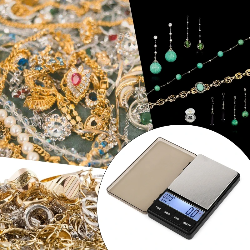 New Digital Scales Pocket Jewelry Scale Portable Mini Scale Digital Gram Scale with Large LCD Screen 1000 x 0.1g for Home
New Digital Scales Pocket Jewelry Scale Portable Mini Scale Digital Gram Scale with Large LCD Screen 1000 x 0.1g for Home