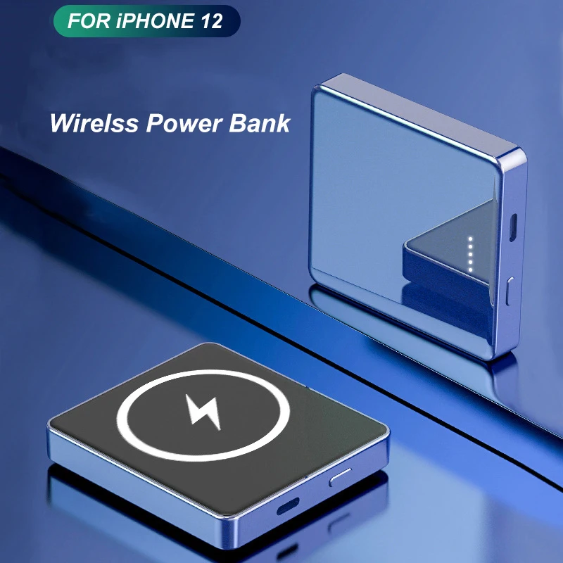 10000mAh For iPhone 13 12Pro Magnetic Power Bank For MagSafe Wireless 15W Portable Mini External Spare auxiliary Charger Battery
10000mAh For iPhone 13 12Pro Magnetic Power Bank For MagSafe Wireless 15W Portable Mini External Spare auxiliary Charger Battery