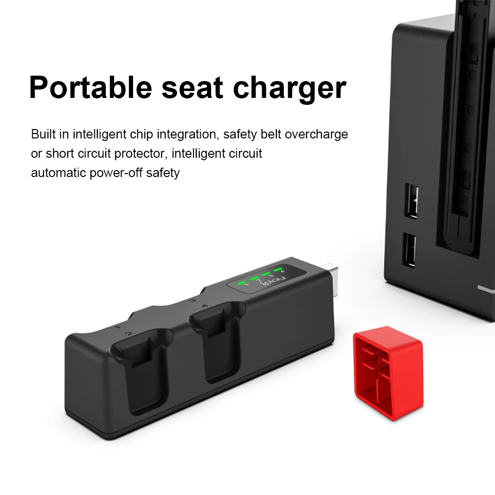 Controller Charger Dock Station 4 Slots Game Charging Support Dock Game Console Accessories for Nintendo Switch Joy-Con 
Controller Charger Dock Station 4 Slots Game Charging Support Dock Game Console Accessories for Nintendo Switch Joy-Con