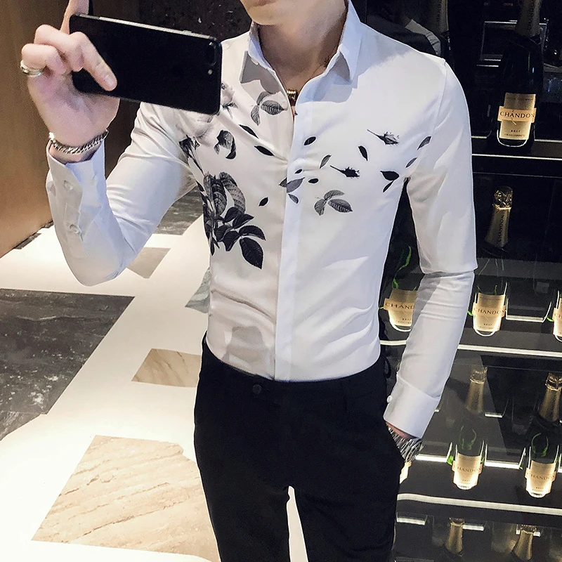 Black/White Stylish Print Club Tuxedo Shirt Men Clothing 2022 Long Sleeve Slim Fit Casual Formal Wedding Shirts Camisa Masculina
Black/White Stylish Print Club Tuxedo Shirt Men Clothing 2022 Long Sleeve Slim Fit Casual Formal Wedding Shirts Camisa Masculina