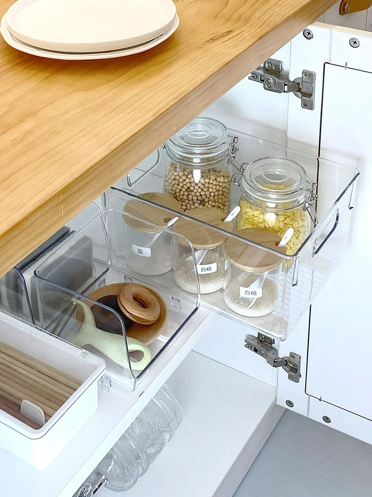 Dongha rail plastic accessories storage basket kitchen dormitory storage box drawer type slide rail sticker
Dongha rail plastic accessories storage basket kitchen dormitory storage box drawer type slide rail sticker