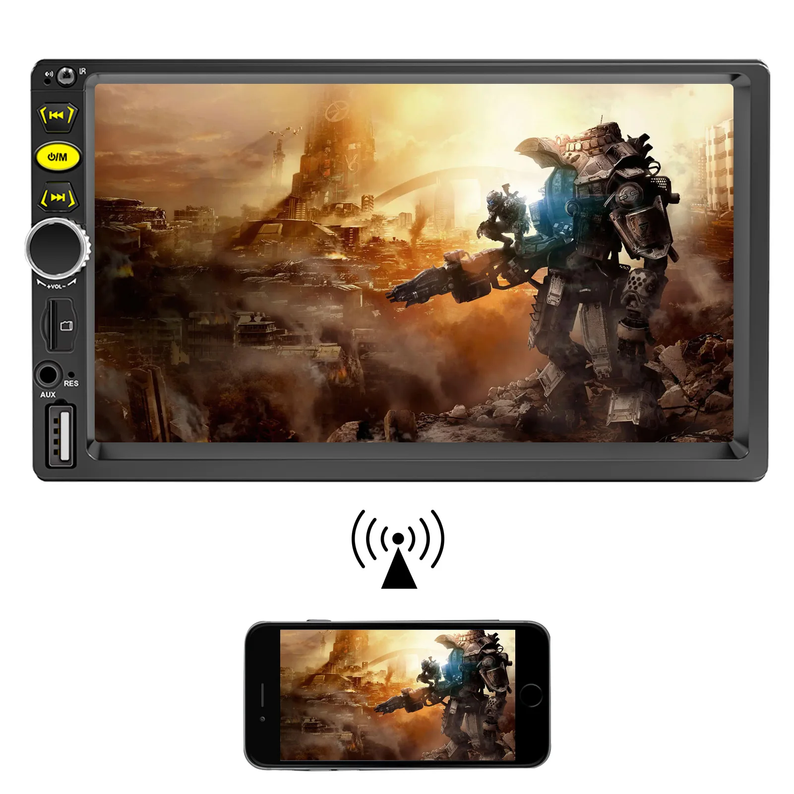 Touch Screen Car Stereo Car Radio Audio Receiver Backup Camera Input USB Playback Charging Support FM AM Reversing 
Touch Screen Car Stereo Car Radio Audio Receiver Backup Camera Input USB Playback Charging Support FM AM Reversing