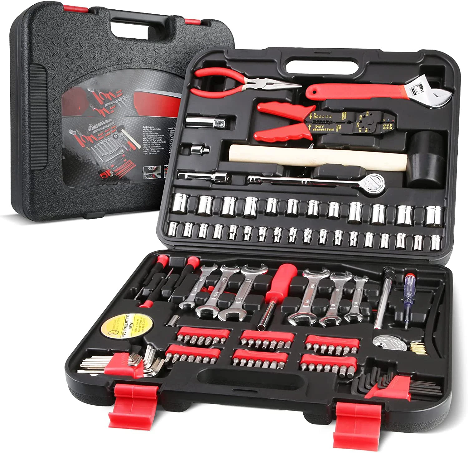 New low price Tools Tool Kit General Household Hand Tool Set Solid Carrying Tool Box Repair Tool Sets wall plate
New low price Tools Tool Kit General Household Hand Tool Set Solid Carrying Tool Box Repair Tool Sets wall plate