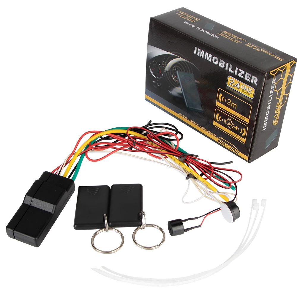 Car Alarm System 2.4GHz Immobilizer Intelligent Circuit Cut Off Anti-theft Wireless Engine Lock Anti-Hijacking
Car Alarm System 2.4GHz Immobilizer Intelligent Circuit Cut Off Anti-theft Wireless Engine Lock Anti-Hijacking