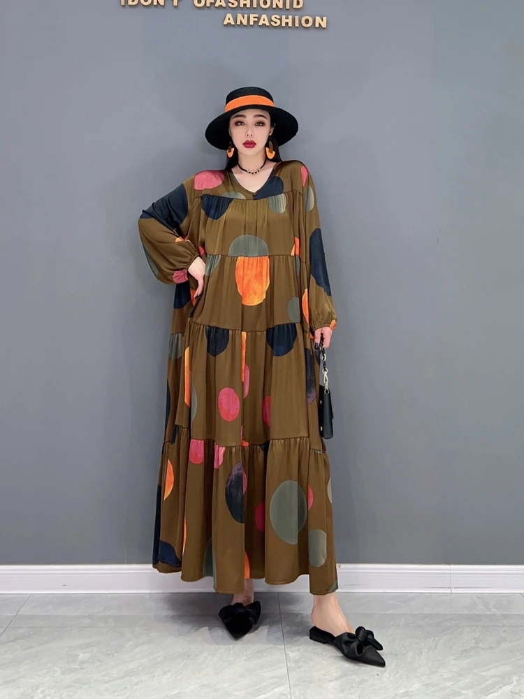 SuperAen 2022 Spring New Fashion Polka Dot Casual Chiffon Printing Cake A-LINE Ankle-Length Dresses for Women
SuperAen 2022 Spring New Fashion Polka Dot Casual Chiffon Printing Cake A-LINE Ankle-Length Dresses for Women