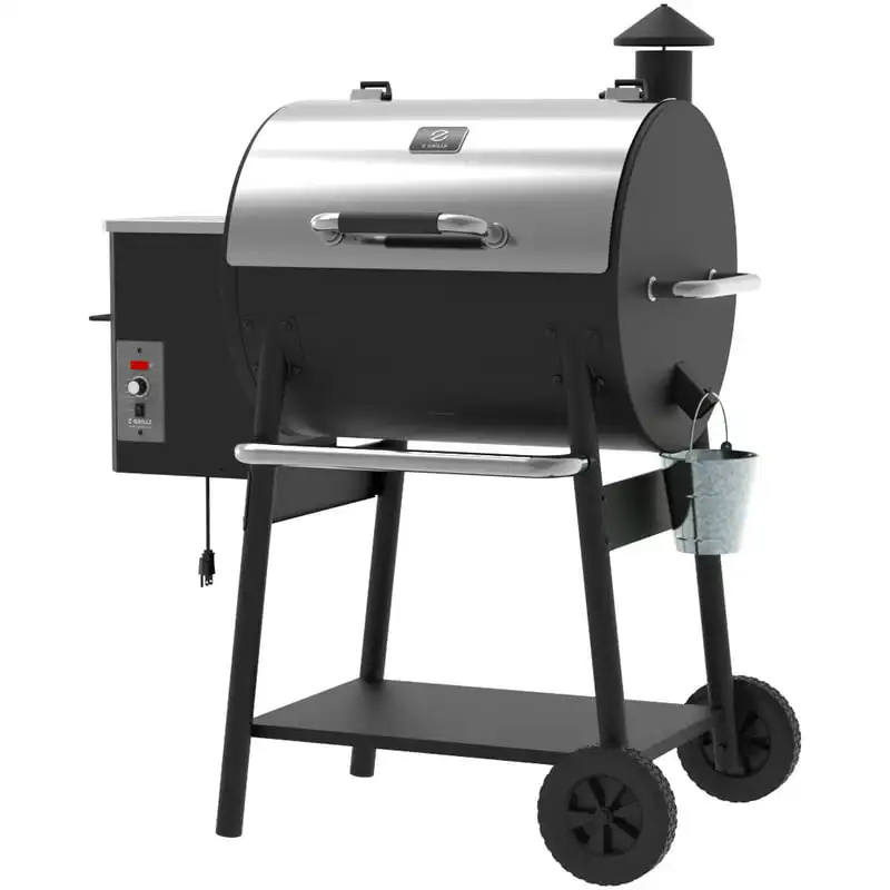 590 sq. in. Wood Pellet Grill and Smoker 8-in-1 BBQ Stainless Steel
590 sq. in. Wood Pellet Grill and Smoker 8-in-1 BBQ Stainless Steel
