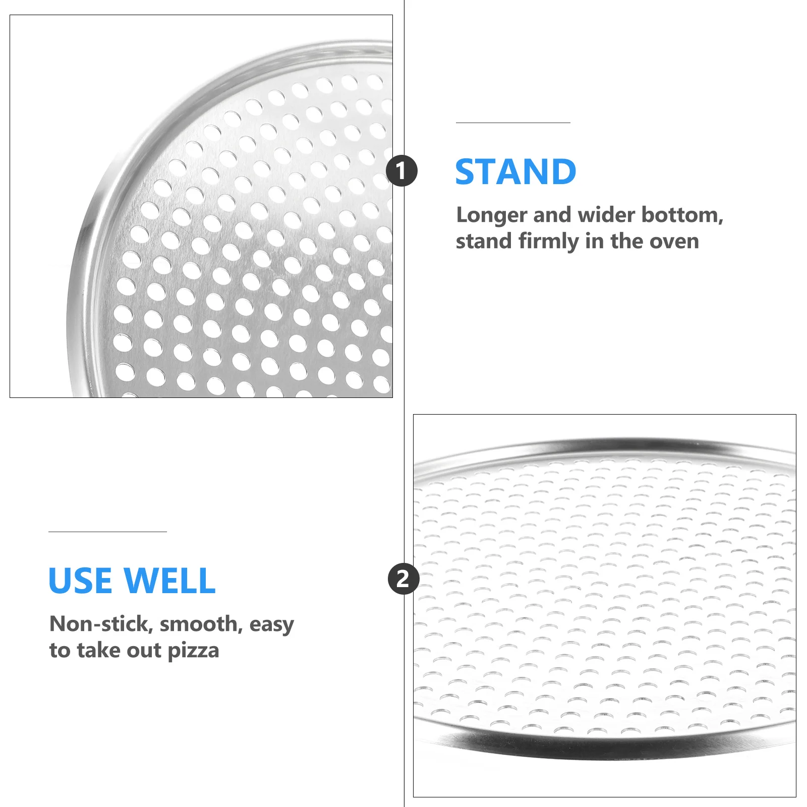 Pizza Pan Baking Tray Plate Pans Oven Inch Roundholes Stick Nonnet Roasting Metal Steel Bread Dish Serving Iron Cast Bakeware
Pizza Pan Baking Tray Plate Pans Oven Inch Roundholes Stick Nonnet Roasting Metal Steel Bread Dish Serving Iron Cast Bakeware