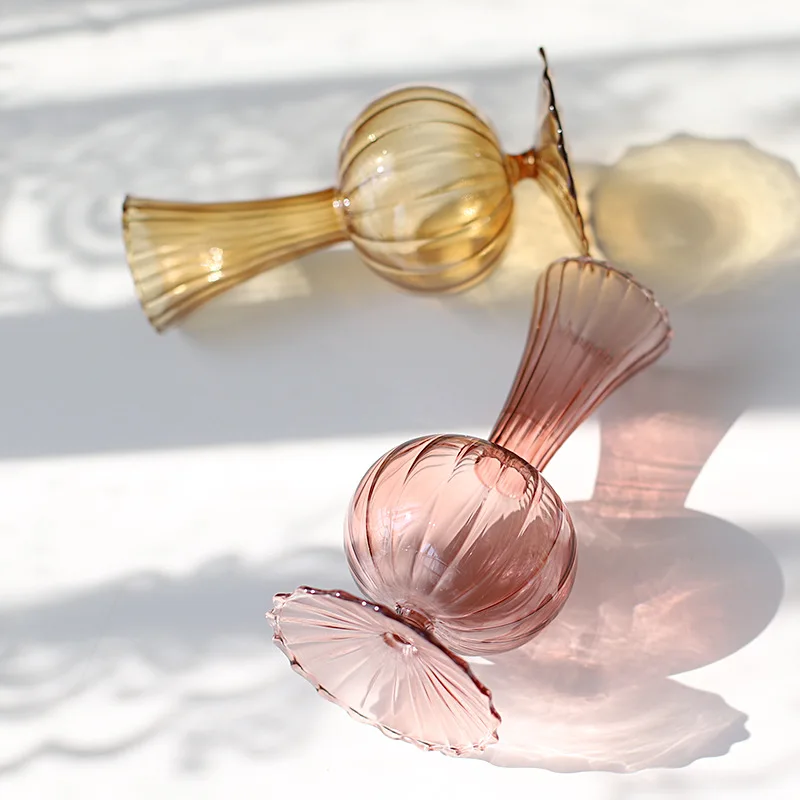 Glass Bubble Vase Art Colorful Transparent Small Bottle Creative Decorative Ornaments Candlestick Decoration Home
Glass Bubble Vase Art Colorful Transparent Small Bottle Creative Decorative Ornaments Candlestick Decoration Home