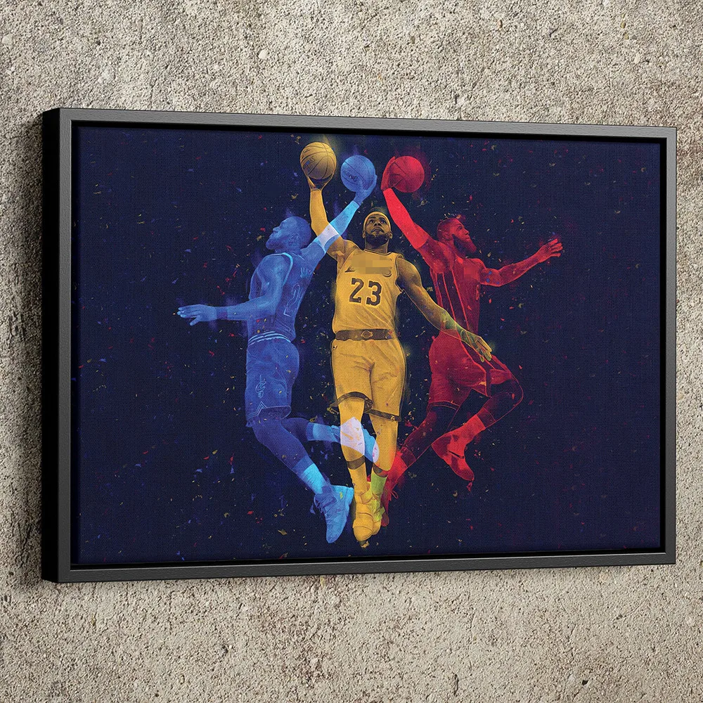 Basketball Player James Three Team Canvas Painting Famous Sports Star Dunk Poster And Print Wall Art Living Room Home Decoration
Basketball Player James Three Team Canvas Painting Famous Sports Star Dunk Poster And Print Wall Art Living Room Home Decoration