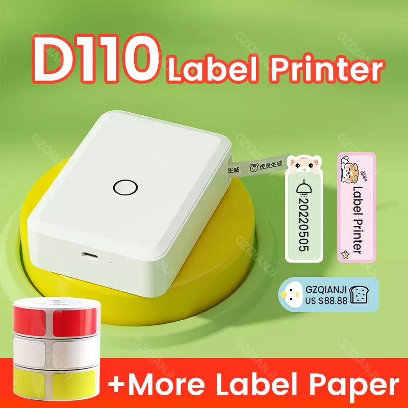 Niimbot D110 Mini Portable Thermal Label Printer Paper Roll Hangul Bluetooth Label Printer Sticker Pocket Barcode Printer D11 0
Niimbot D110 Mini Portable Thermal Label Printer Paper Roll Hangul Bluetooth Label Printer Sticker Pocket Barcode Printer D11 0