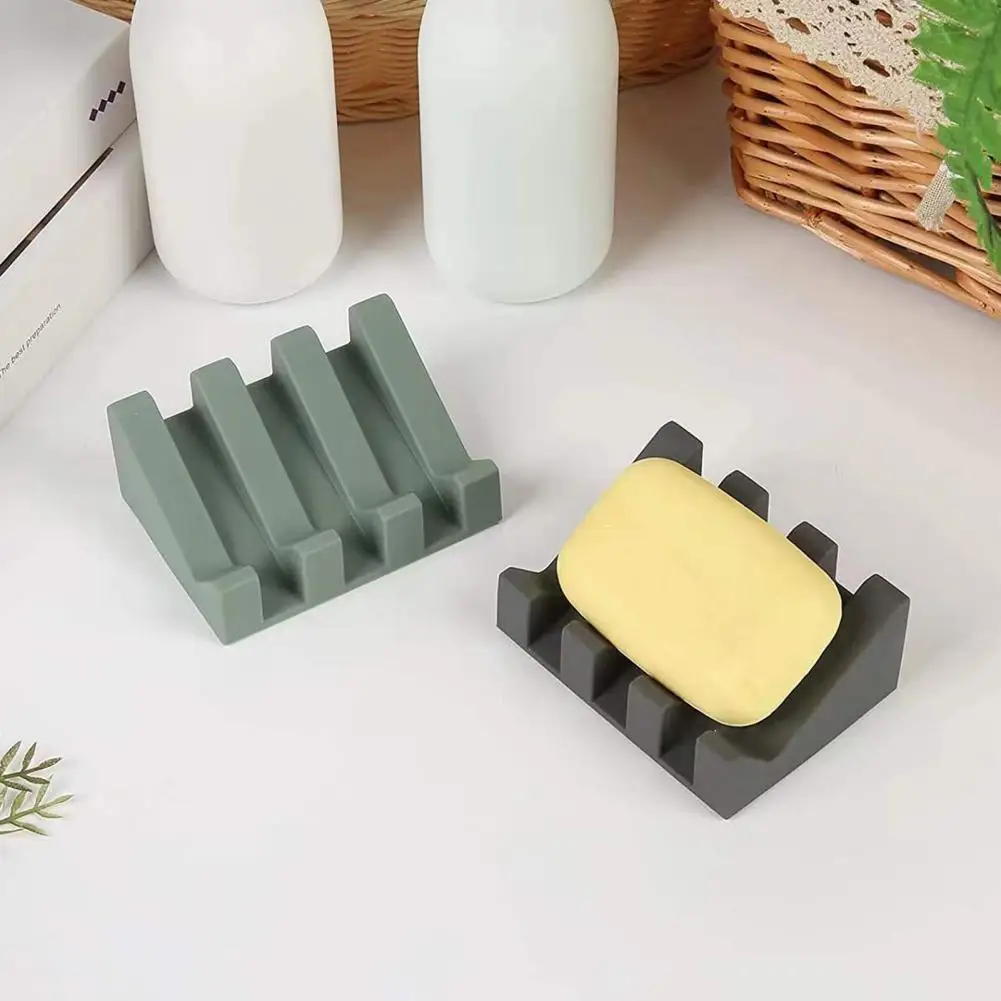 Soap Stand Creative Draining Anti-corrosive Silicone Portable Soap Dish Household Supplies Soap Holder Soap Rack
Soap Stand Creative Draining Anti-corrosive Silicone Portable Soap Dish Household Supplies Soap Holder Soap Rack