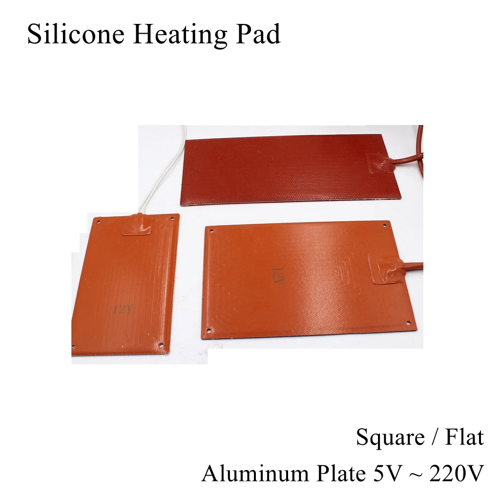 Silicone Heating Pad Square Flat Rubber Aluminum Plate Back Heater Oil Engine Tank Mat Fuel Strip Sheet Waterproof 3D Printer
Silicone Heating Pad Square Flat Rubber Aluminum Plate Back Heater Oil Engine Tank Mat Fuel Strip Sheet Waterproof 3D Printer