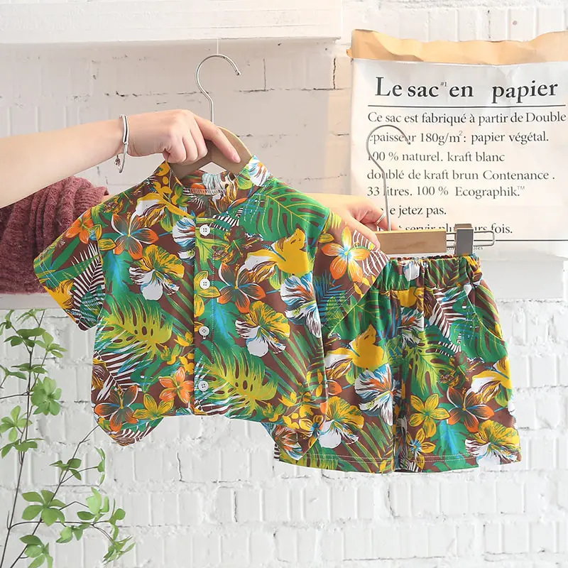 Children Cotton Clothes Baby Sport Boys Causal Full Printe Leaf Shirt Shorts 2Pcs/Sets Infant Kids Fashion Toddler Tracksuits
Children Cotton Clothes Baby Sport Boys Causal Full Printe Leaf Shirt Shorts 2Pcs/Sets Infant Kids Fashion Toddler Tracksuits