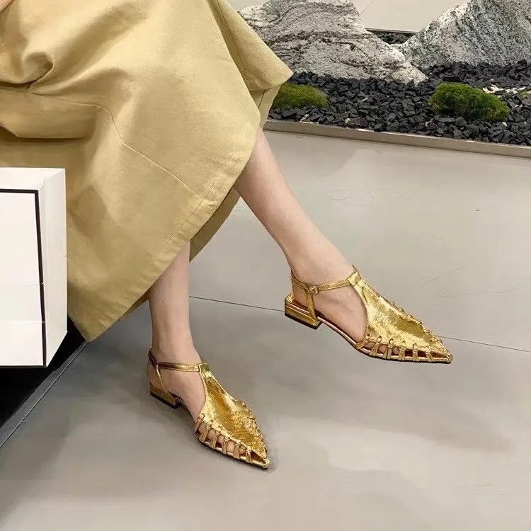 2023 Summer New Brand Women Sandal Fashion Pointed Toe Ankle Starp Slingback Shoes Square Low Heel Dress Sandal Shoes
2023 Summer New Brand Women Sandal Fashion Pointed Toe Ankle Starp Slingback Shoes Square Low Heel Dress Sandal Shoes