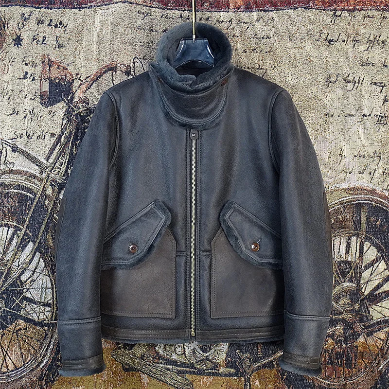 Free shipping,Winter natural Sheepskin fur coat,Quality cool wool Shearling,warm genuine leather jacket,mens plus size outwear
Free shipping,Winter natural Sheepskin fur coat,Quality cool wool Shearling,warm genuine leather jacket,mens plus size outwear