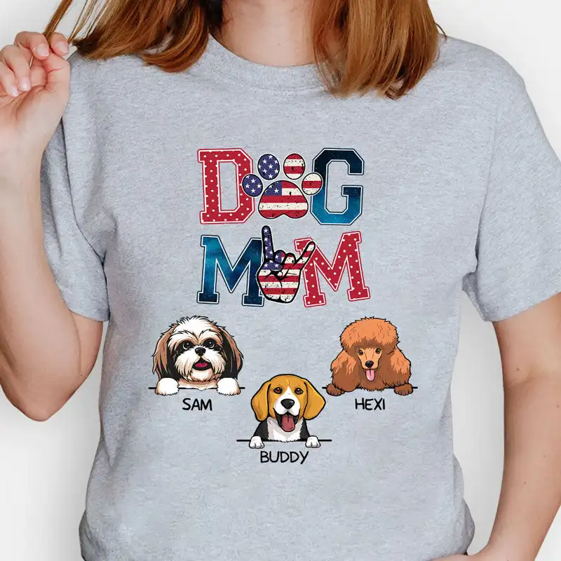 Women Cotton Graphic T Shirt Print Dog Mom,Custom Short Sleeve Shirt For Dog Lovers, Personalized Gifts Tee Tops
Women Cotton Graphic T Shirt Print Dog Mom,Custom Short Sleeve Shirt For Dog Lovers, Personalized Gifts Tee Tops