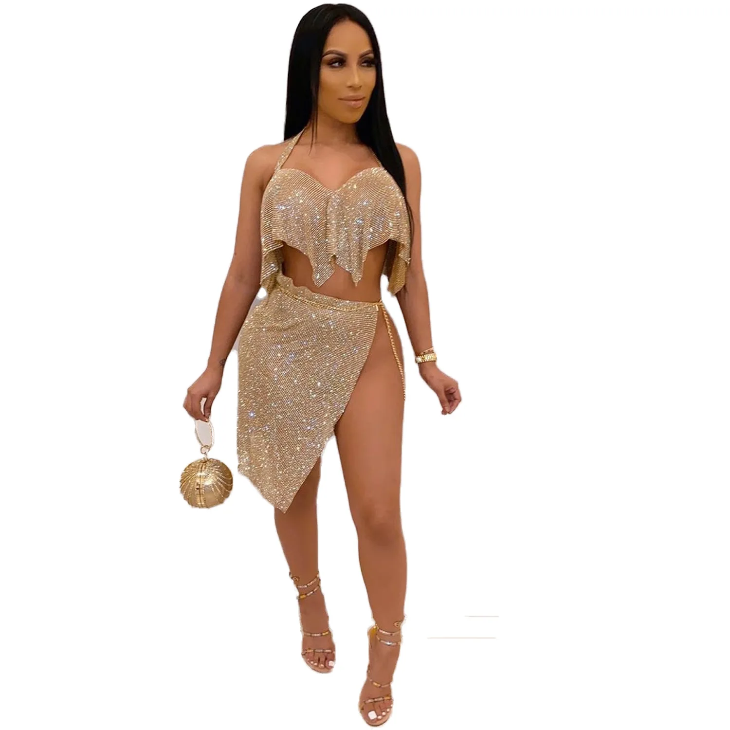 Женский элегантный костюм с юбкой, Роскошный дизайнерский комплект из двух предметов, праздничная одежда для вечевечерние НКИ, 2022
Женский элегантный костюм с юбкой, Роскошный дизайнерский комплект из двух предметов, праздничная одежда для вечевечерние НКИ, 2022